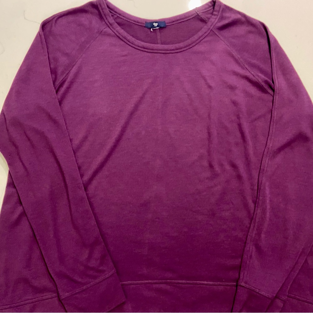 GAP Rich Plum Knit Top